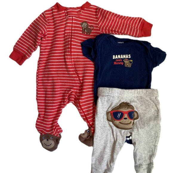 Carter's Other - 🐒3/$15 Outfit Bundle | Play and Sleep and Outfit Set 3M